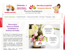 Tablet Screenshot of floreriaguadalajara.com